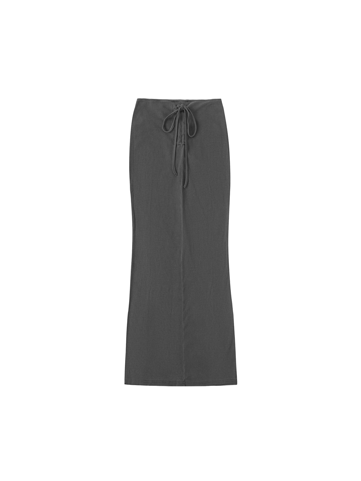 Quiet Riot™ Washed Drawstring Contour Maxi Skirt
