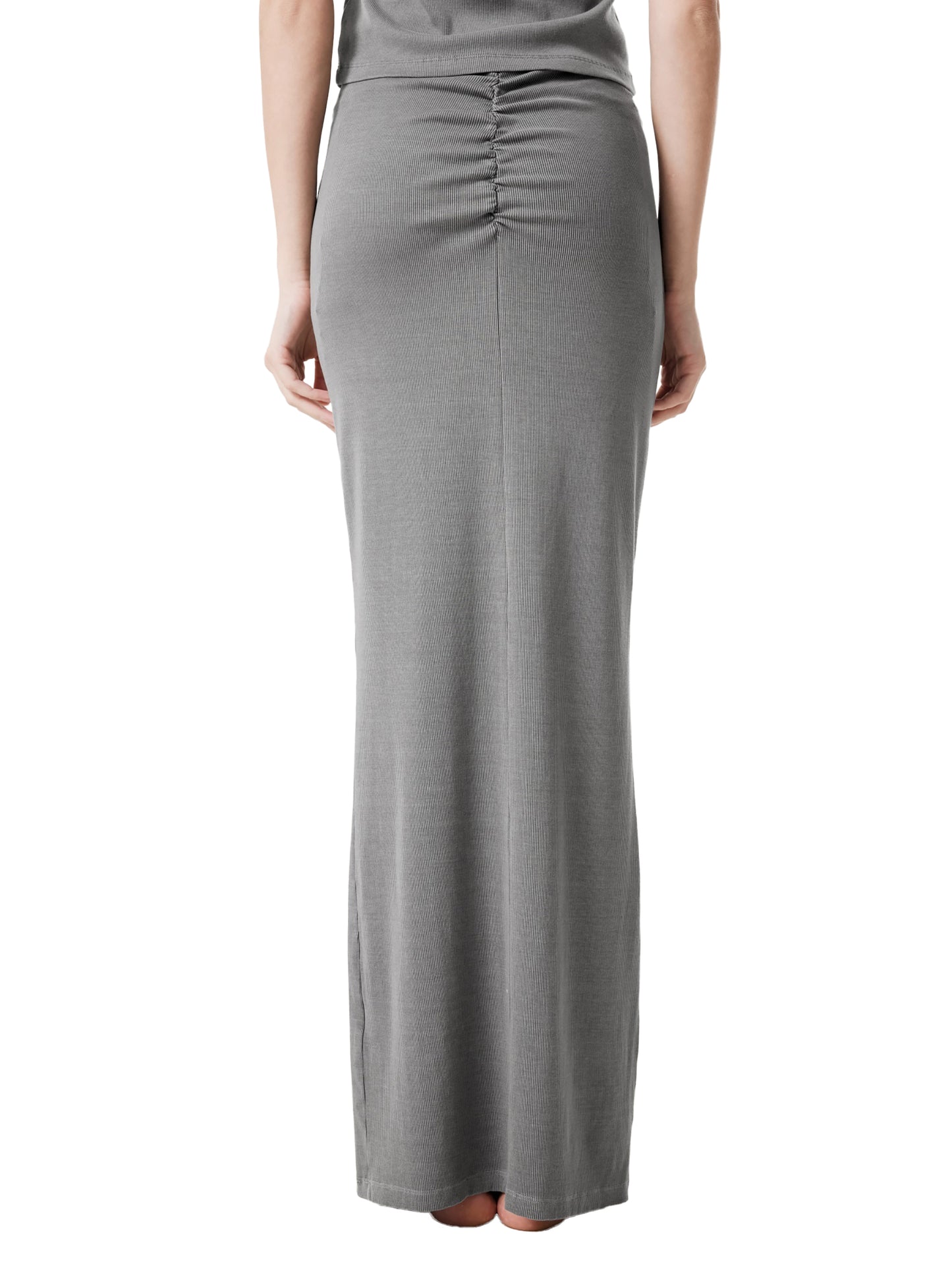 Quiet Riot™ Washed Drawstring Contour Maxi Skirt