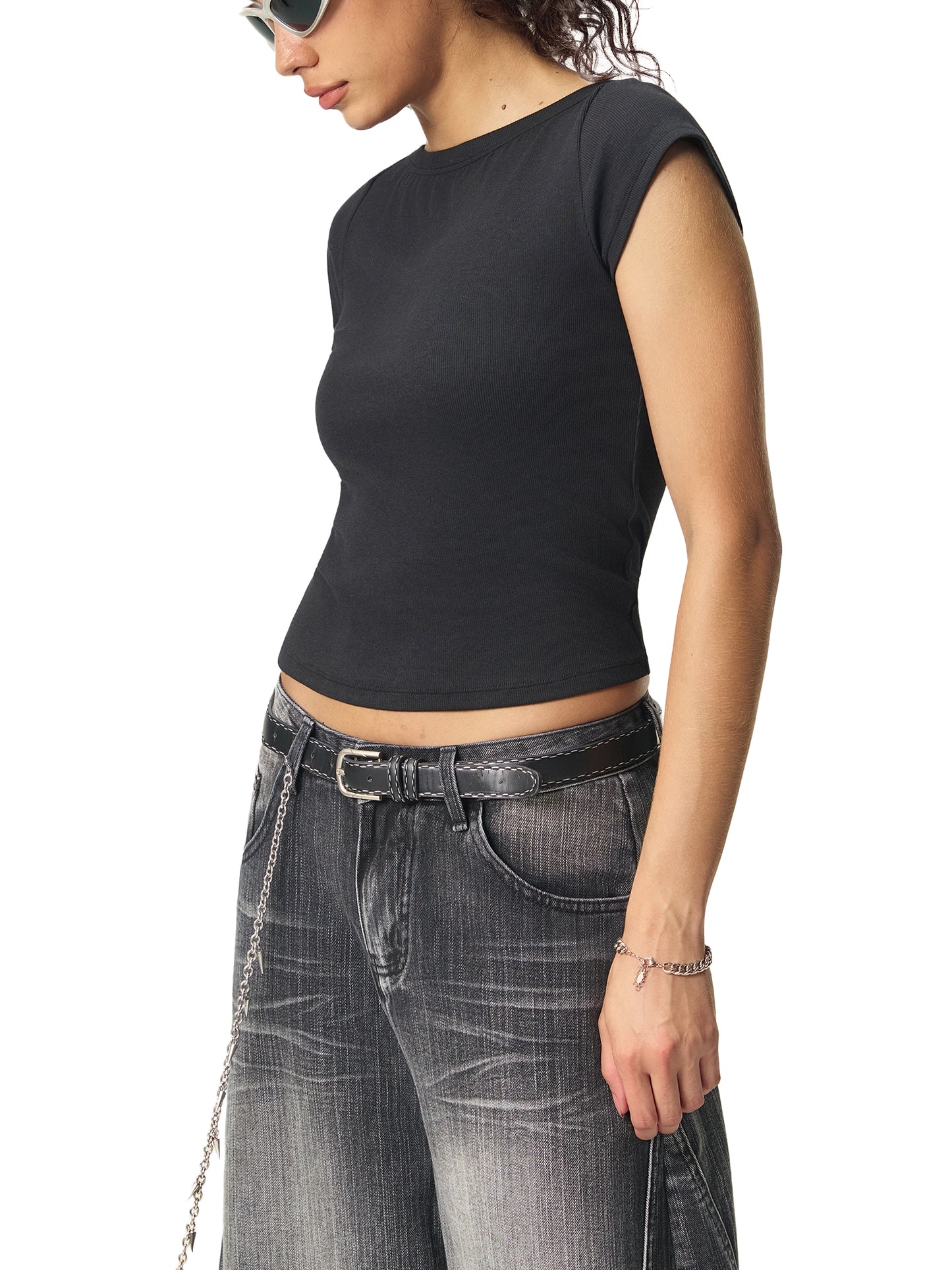 Quiet Riot™ Essential Wide Neck Bodycon Baby Tee