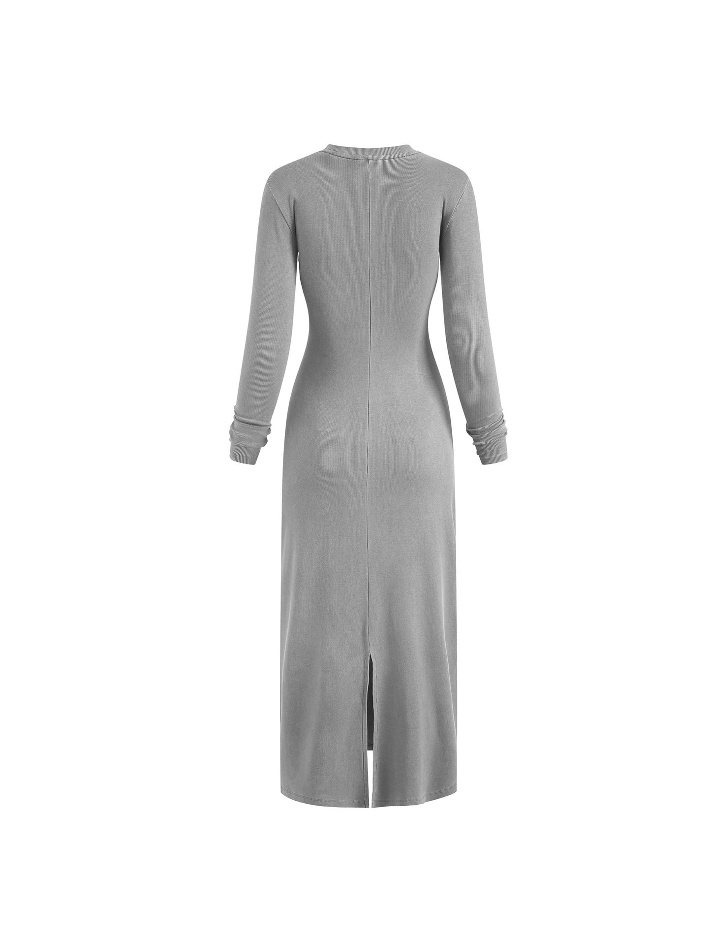 Quiet Riot™ Dyed Washed Slit Maxi Dress | Paint-Splatter Streetwear Maxi