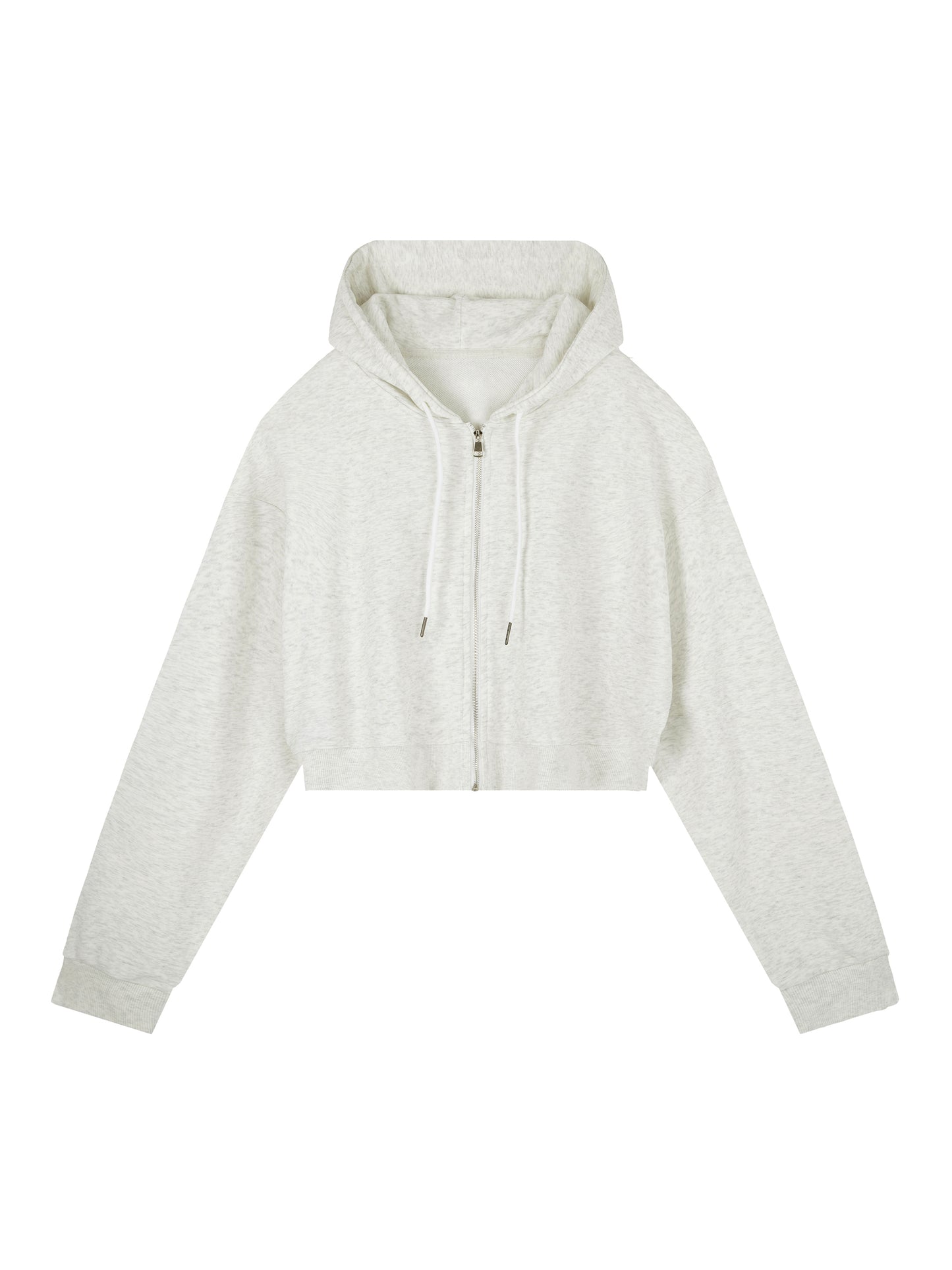 Quiet Riot™ Essential Paint-Splatter Cropped Zip Hoodie | Elevated Street Layer