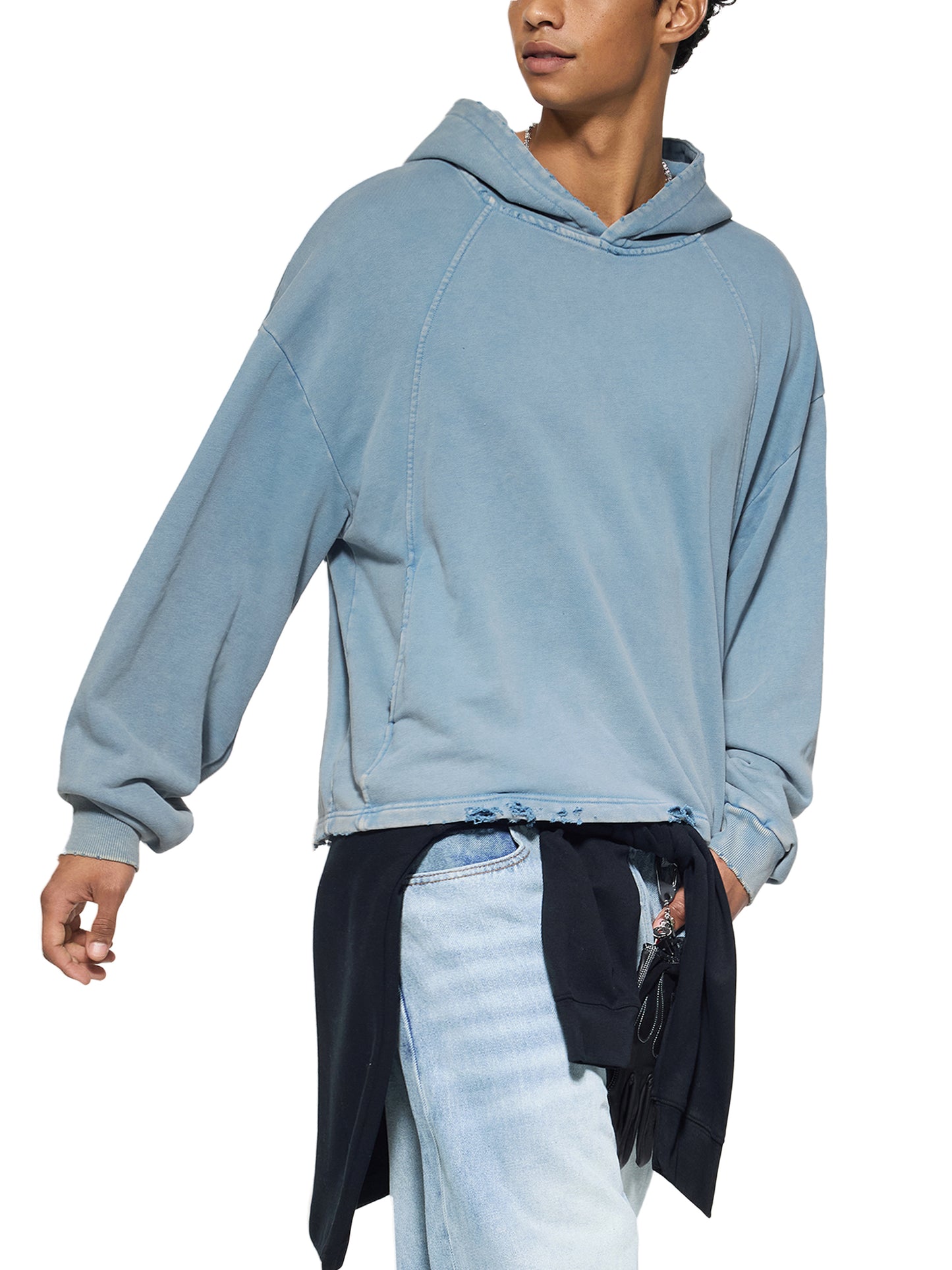 Quiet Riot™ Vintage Wash Paint-Splatter Hoodie