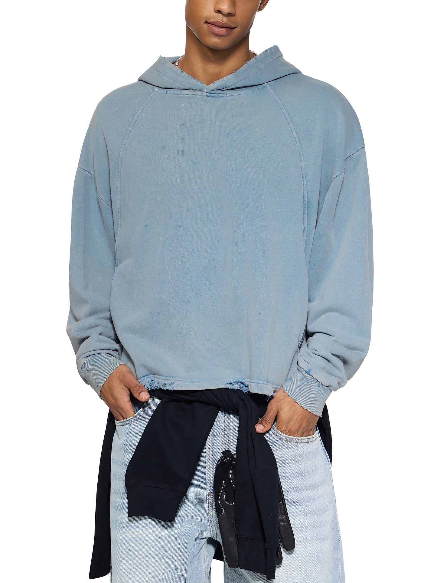 Quiet Riot™ Vintage Wash Paint-Splatter Hoodie