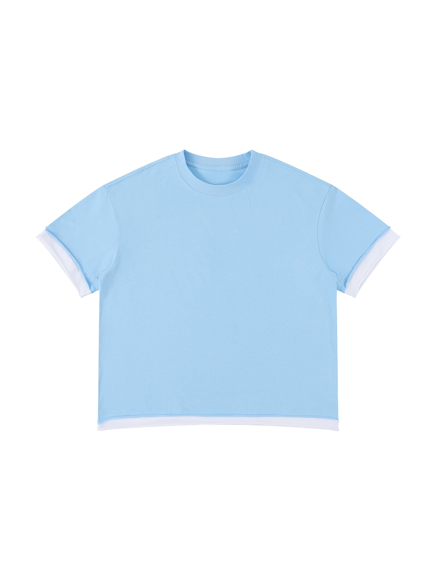 Unisex Boxy Color Block T-Shirt